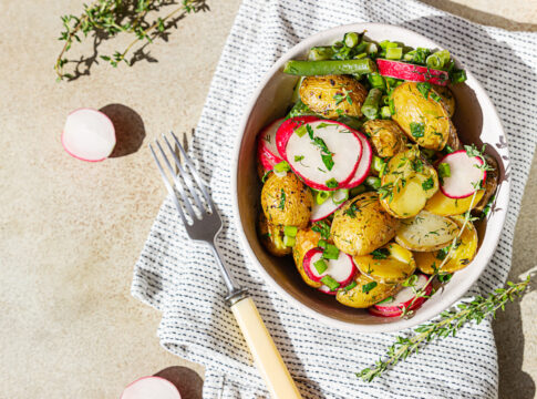 healthy potato salad, bbq recipe